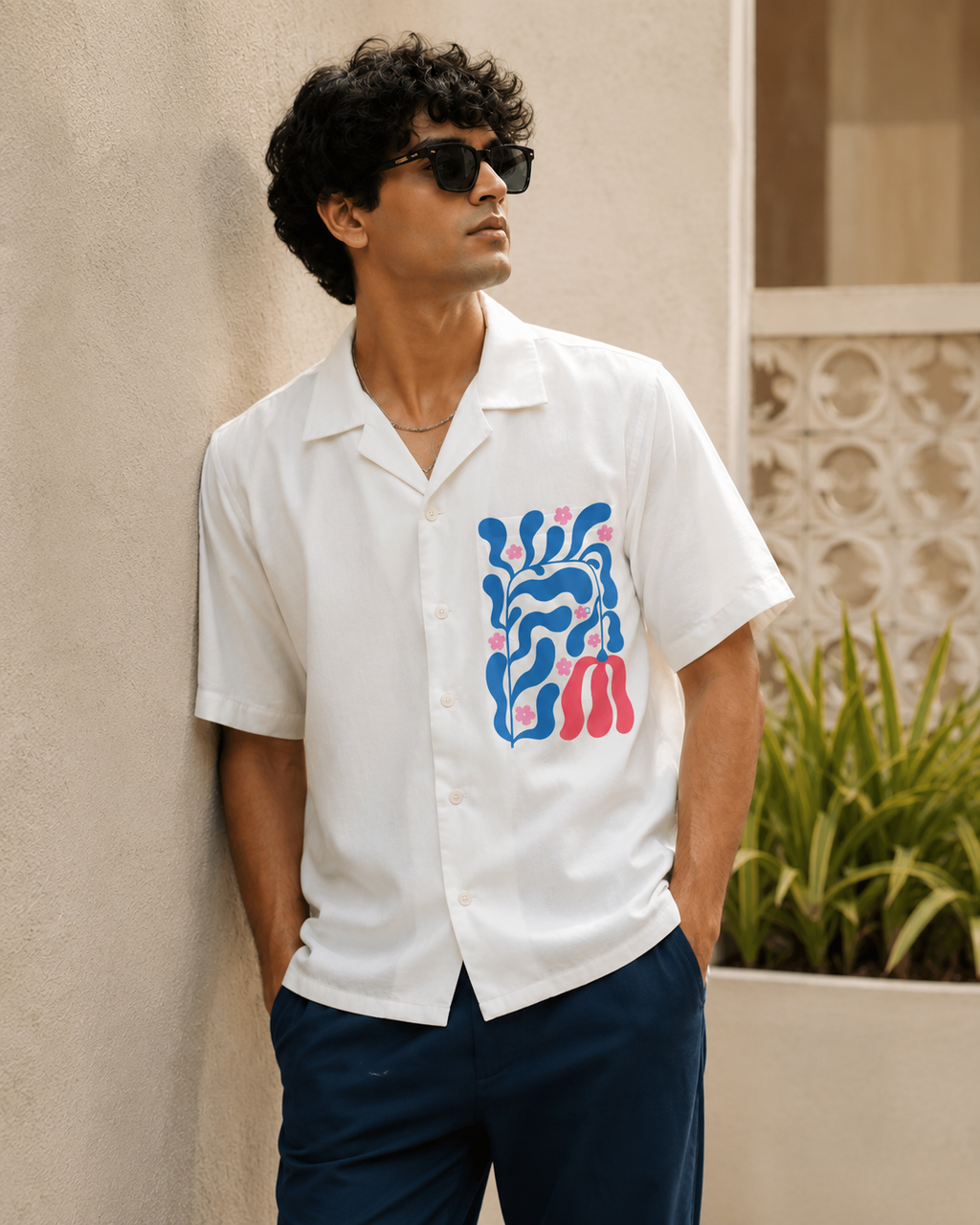 Arali | White | Men's Oversized Shirt