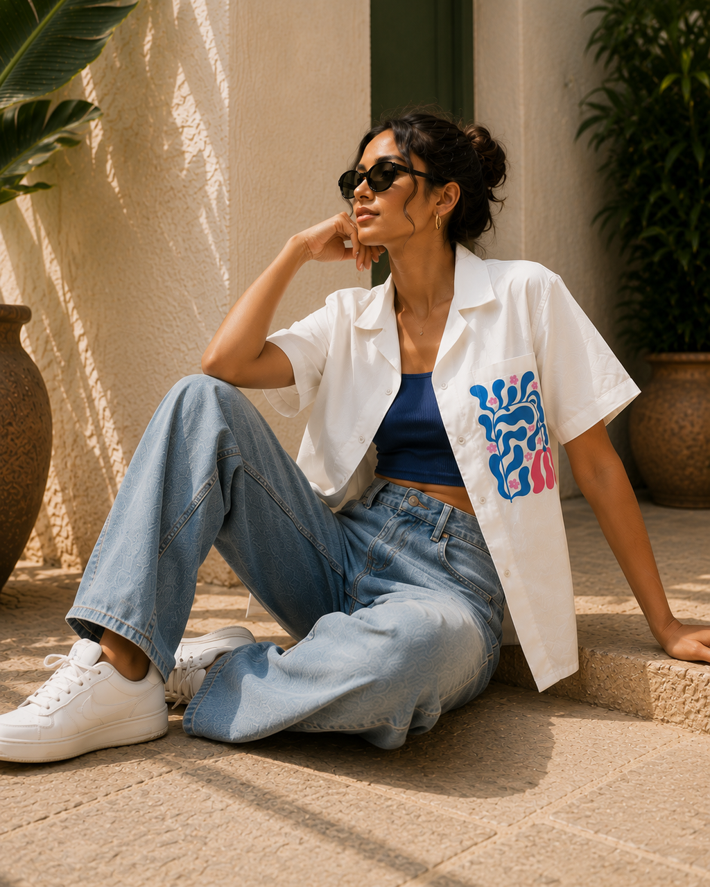 Arali | White | Women's Oversized Shirt