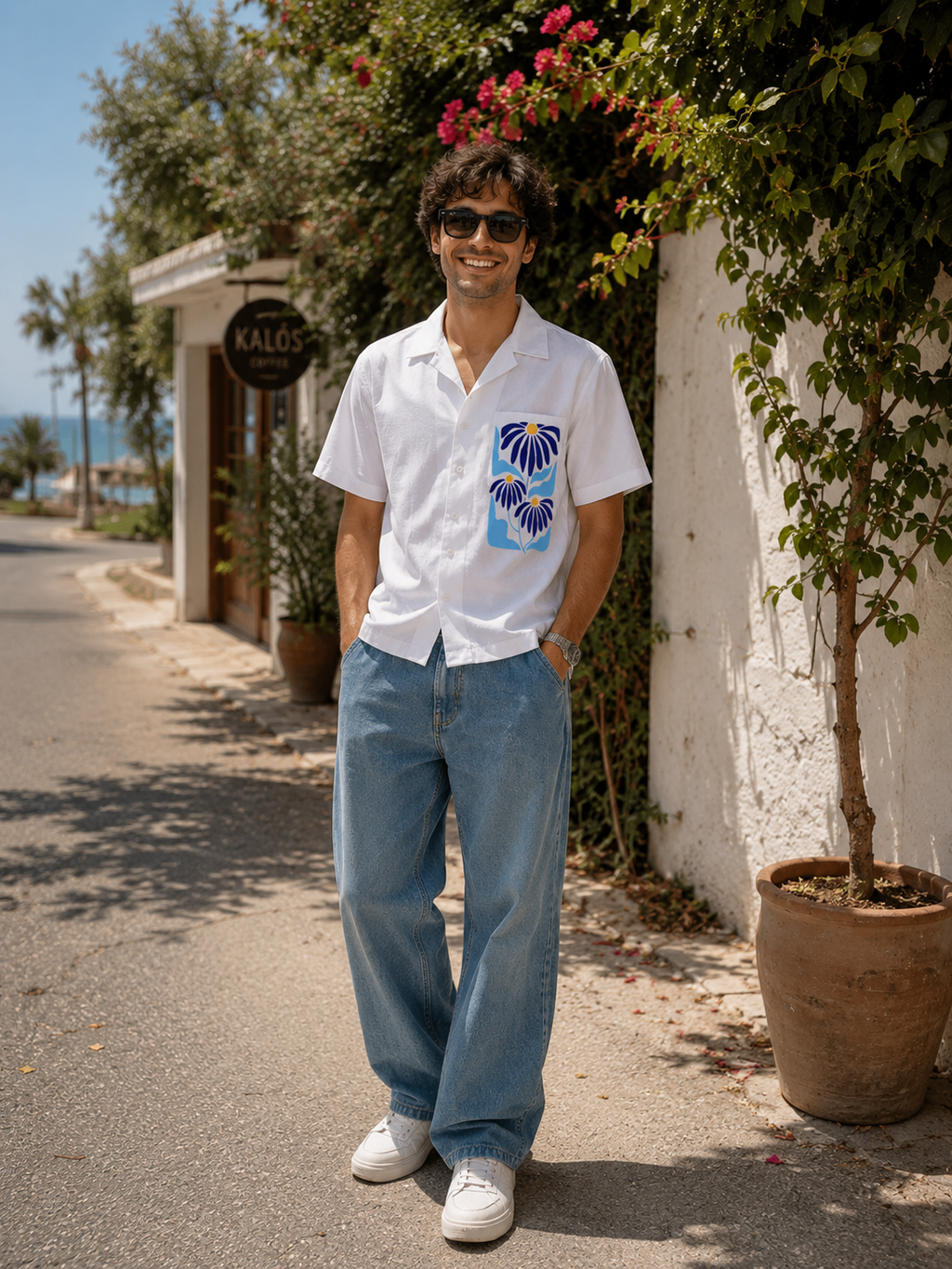 Daisy | White | Men's Oversized Shirt