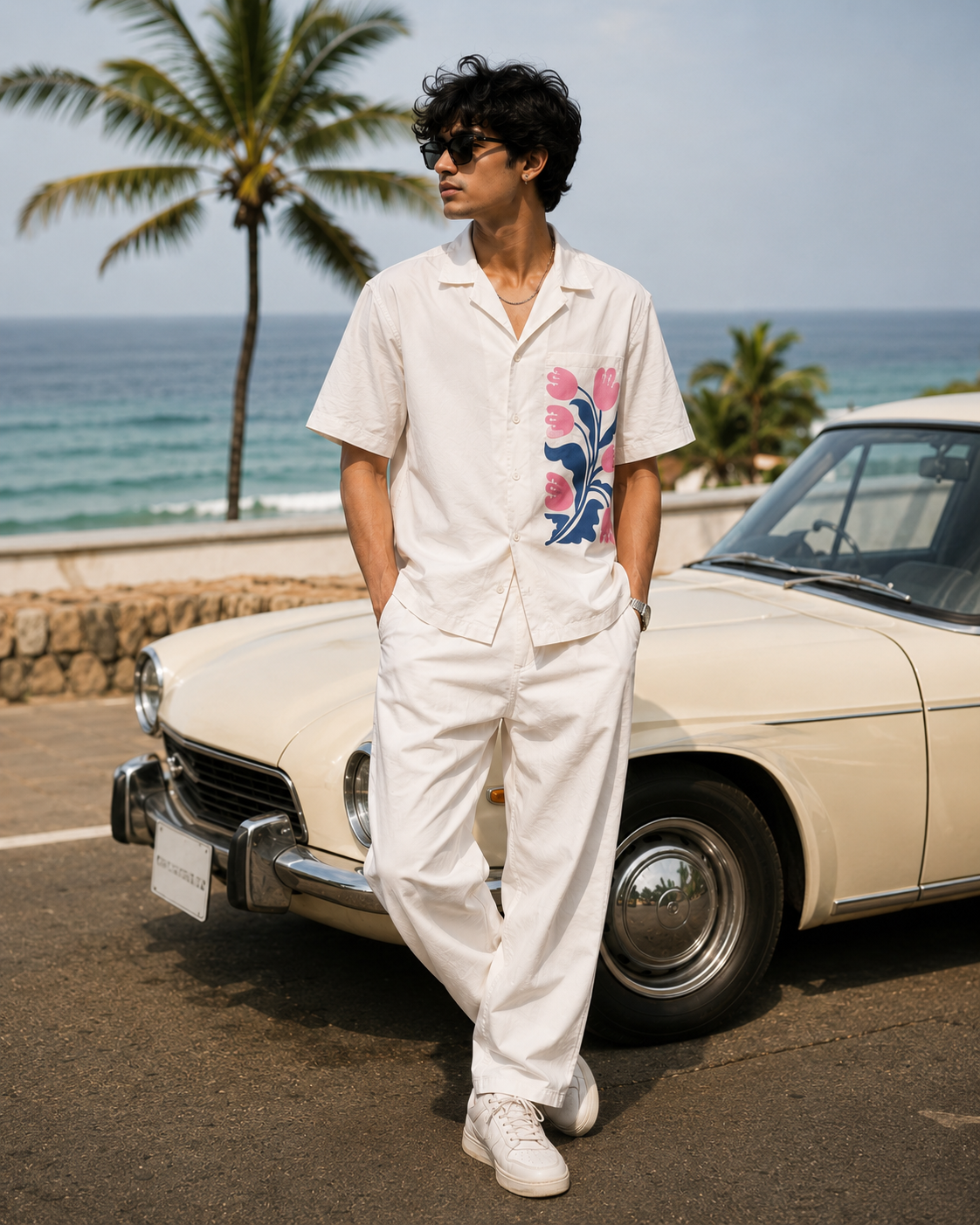 Padmam | White | Men's Oversized Shirt