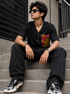 Roja | Black | Men's Oversized Shirt