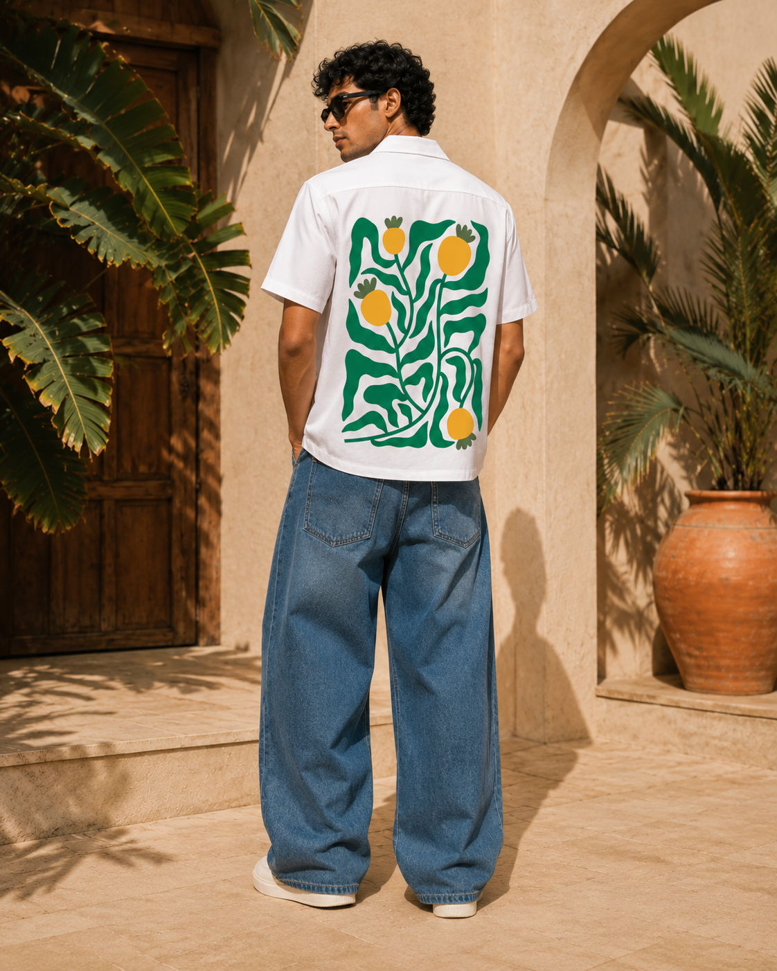 Kanakam | White | Men's Oversized Shirt