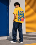 Arali | Yellow | Men's Oversized Shirt