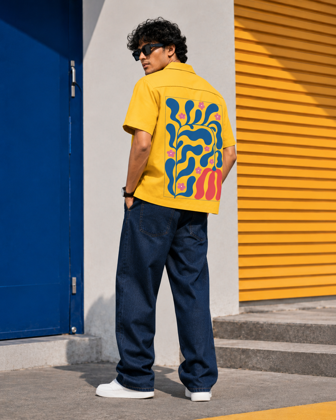 Arali | Yellow | Men's Oversized Shirt