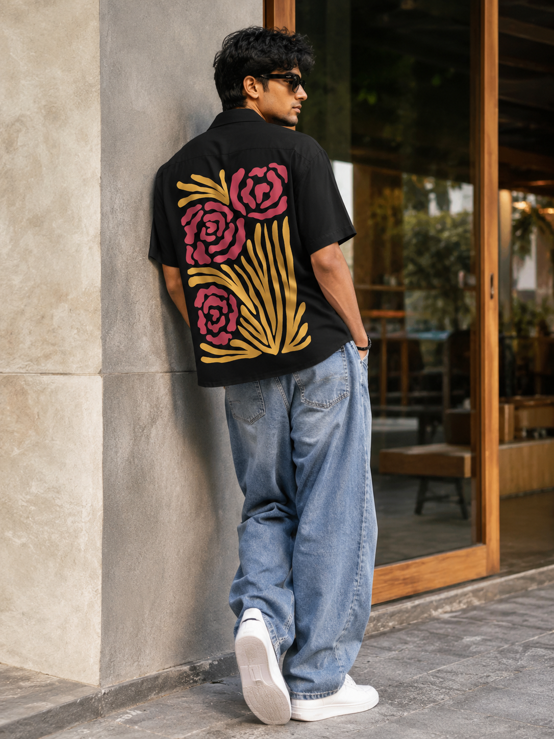 Roja | Black | Men's Oversized Shirt