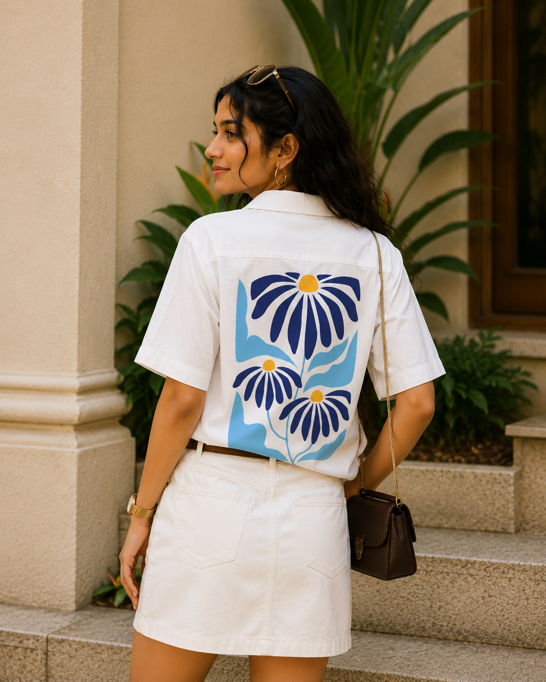 Daisy | White | Women's Oversized Shirt