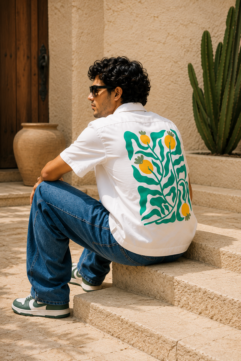 Kanakam | White | Men's Oversized Shirt