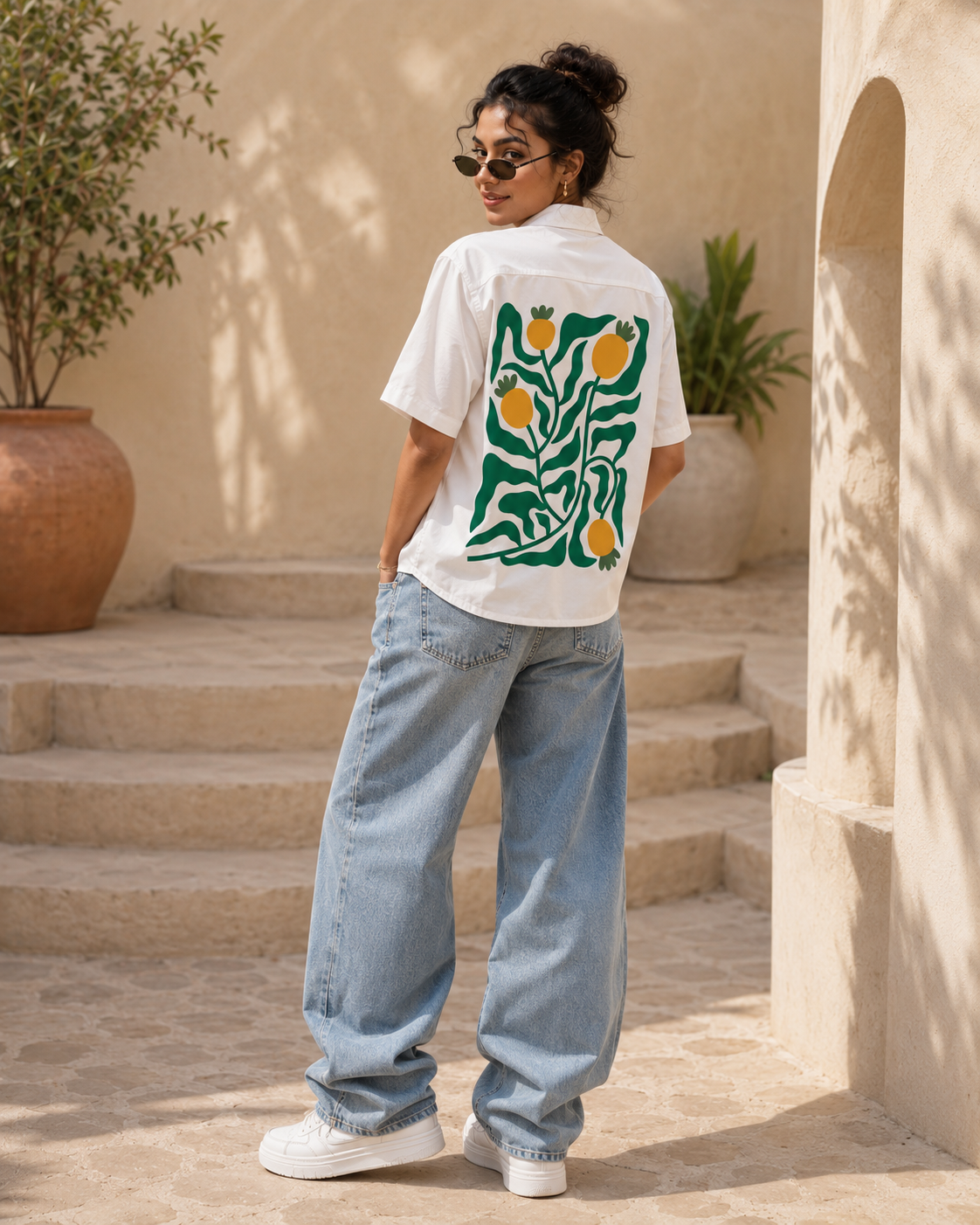 Kanakam | White | Women's Oversized Shirt