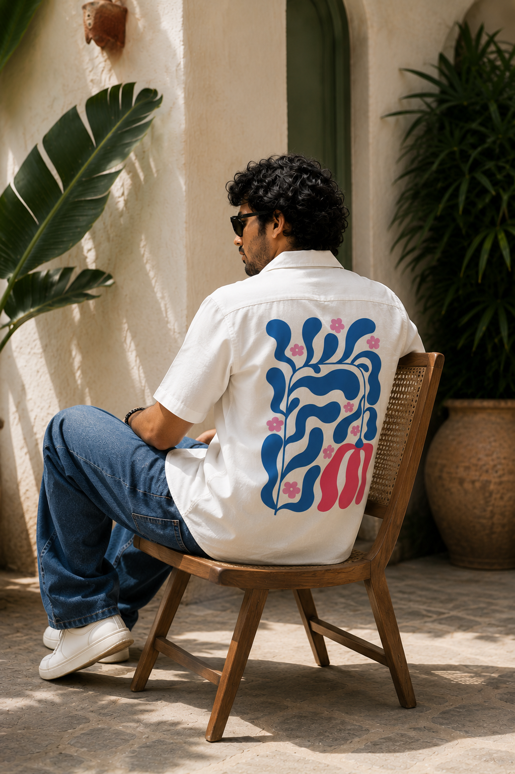 Arali | White | Men's Oversized Shirt