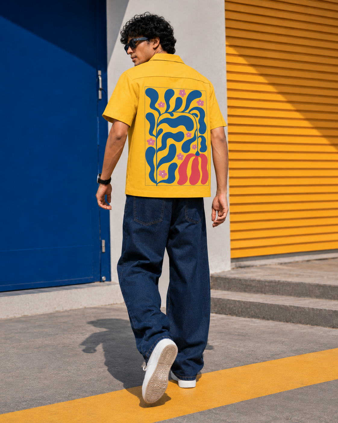 Arali | Yellow | Men's Oversized Shirt