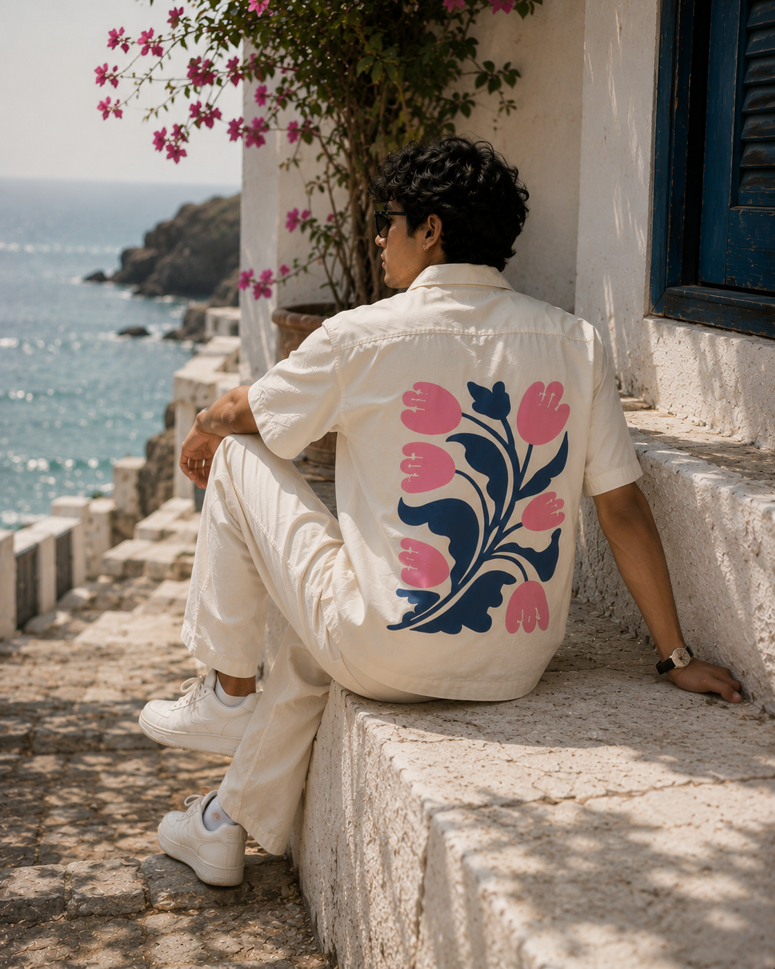 Padmam | White | Men's Oversized Shirt