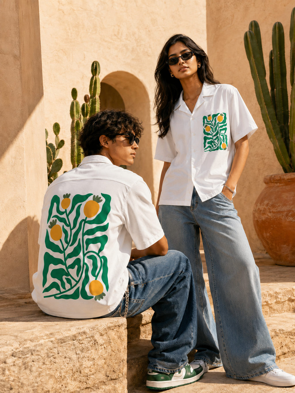 Kanakam | White | Men's Oversized Shirt