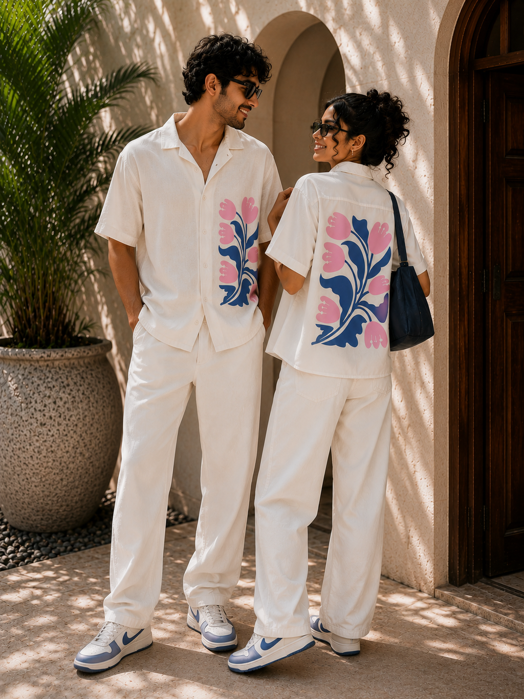 Padmam | White | Women's Oversized Shirt