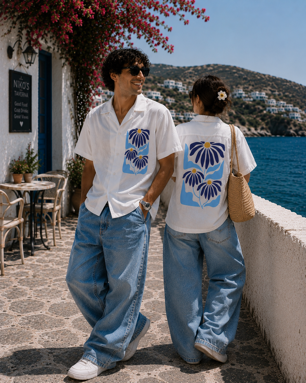Daisy | White | Men's Oversized Shirt